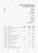 Monzo Bank Statement